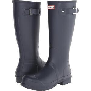 Hunter Original Tall Rain Boots Navy Rubber Wellington Men's 9 Women's 10 NIB
